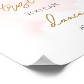 Pastel roze en goud Vertrouw me, je kunt dansen Poster (Hoek)