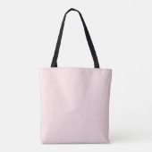 Pastel roze en grijze moderne planten tote bag (Achterkant)