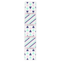 Pastel Roze en Groen Kerstprint