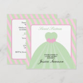 Pastel Roze en Groen Min Git Sweet Sixteen Kaart (Voorkant / Achterkant)