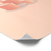 Pastel Roze en Groene Bathroom | Bubble Bath Poster (Hoek)