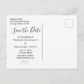 Pastel Roze en Groene Floral Bouquet sparen de Dat Aankondigingskaart (Achterkant)