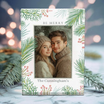 Pastel Roze en Groene Holly Kerstmis