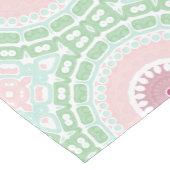 Pastel Roze en Groene Mandala Medium Tafelloper (Hoek)
