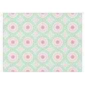 Pastel Roze en Groene Mandala Tafelkleed (Voorkant (Horizontaal))