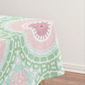 Pastel Roze en Groene Mandala Tafelkleed (Voorbeeld)