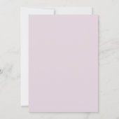 Pastel Roze en Lavendel Verfspatten Bruiloft Kaart (Achterkant)