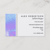 Pastel roze en lila zeemeermin schaal referral kaa (Achterkant)