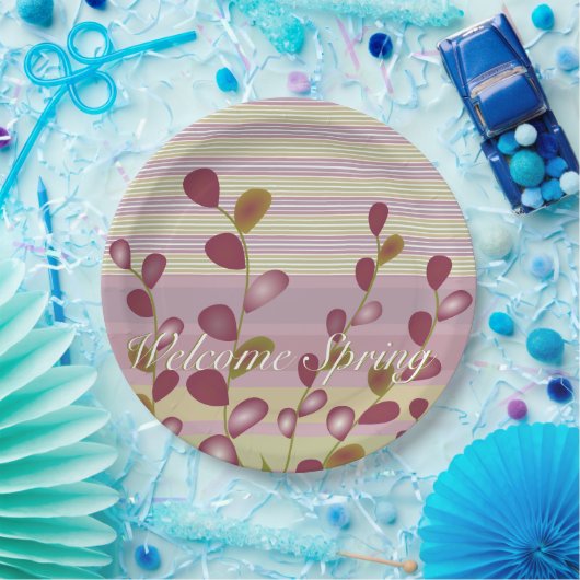 Pastel Roze en Mauve Papieren Bordje (Feest)