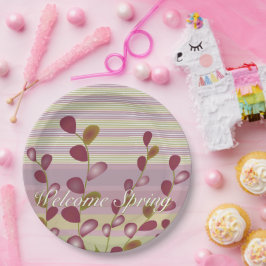 Pastel Roze en Mauve Papieren Bordje