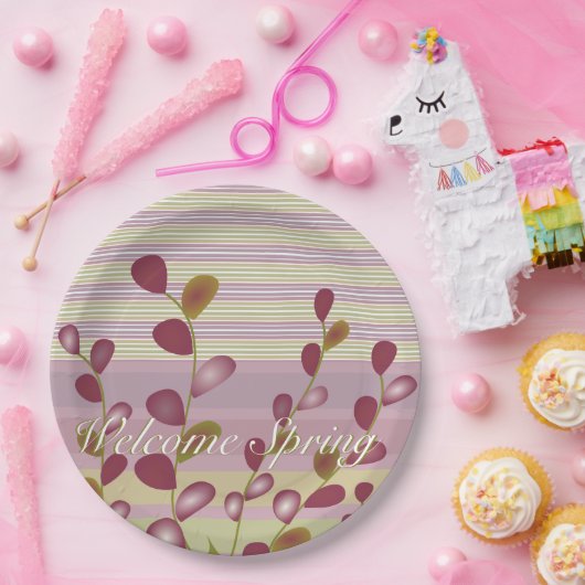 Pastel Roze en Mauve Papieren Bordje (Feest)