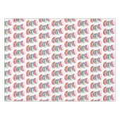 Pastel Roze en Mint Groene Macaron Cookies Thema Tafelkleed (Voorkant (Horizontaal))