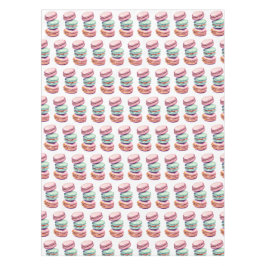 Pastel Roze en Mint Groene Macaron Cookies Thema Tafelkleed