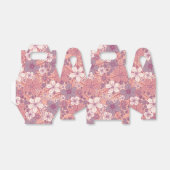 Pastel Roze en Paarse Floral Bedankdoosjes (Uitgevouwen)