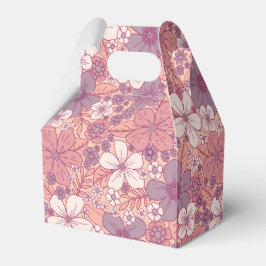 Pastel Roze en Paarse Floral Bedankdoosjes