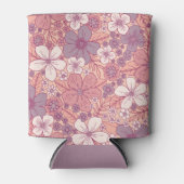 Pastel Roze en Paarse Floral Blikjeskoeler (Voorkant)