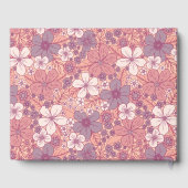 Pastel Roze en Paarse Floral Gastenboek (Achterkant)
