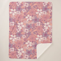 Pastel Roze en Paarse Floral