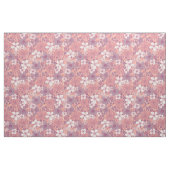 Pastel Roze en Paarse Floral Stof (Yard (91,4 cm))
