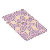 Pastel Roze en Paarse Kaleidoscoop Patroon Magneet (Rechterzijde)