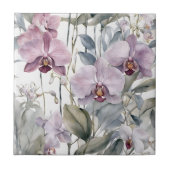Pastel roze en Paarse lavendel orchidee bloeit Tegeltje (Voorkant)