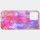 Pastel Roze en Rood met Blauwe Hydrangea Landschap Case-Mate iPhone Case (Achterkant (horizontaal))
