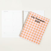 Pastel Roze en Sinaasappel Vierkantjes Planner (Display)