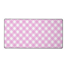 Pastel Roze en Wit Hoekig Plaid