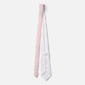 Pastel roze en witte Floral Damasvaten 2 Stropdas (Achterkant)