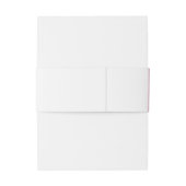 Pastel roze en witte kant traditionele bruiloft uitnodigingen wikkel (Achterkant Voorbeeld)