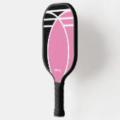 Pastel Roze en Zwart Pickleball Paddle (Links)