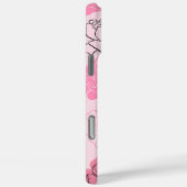 Pastel Roze Esthetische Peony Flower Pattern Hoesj Case-Mate iPhone Case (Achterkant / Rechts)