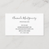 Pastel Roze & Faux Glitter Boho Regenboog Visitekaartje (Achterkant)