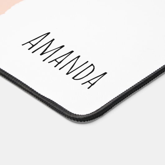 Pastel Roze & Faux Glitter Regenboog Boho Bureaumat (Hoek)