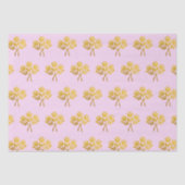 Pastel Roze Faux Goud Roos Bloemen  Bloemen Tissuepapier (Voorkant)