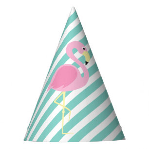 Pastel Roze Flamingo Zwembad Party Verjaardag Feesthoedjes
