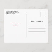 Pastel roze flamingo's op groene patroon verjaarda uitnodiging briefkaart (Achterkant)