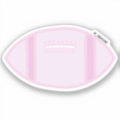 Pastel roze Football Sticker (Voorkant)