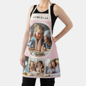 Pastel Roze Fotocollage Persoonlijke Keuken Schort (Insitu)