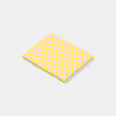 Pastel Roze Geel Geruit Dambord Vintage Post-it® Notes (Schuin)