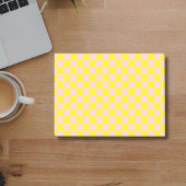 Pastel Roze Geel Geruit Dambord Vintage Post-it® Notes