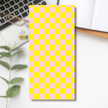 Pastel Roze Geel Geruite Checkerboard  Magnetisch Notitieblok<br><div class="desc">Pastel Roze en Geel Geruite Checkerboard .</div>
