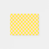 Pastel Roze Geel Geruite Checkerboard  Post-it® Notes (Voorkant)