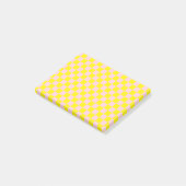 Pastel Roze Geel Geruite Checkerboard  Post-it® Notes (Schuin)