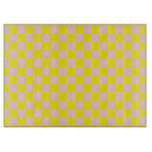 Pastel Roze Geel Geruite Checkerboard 