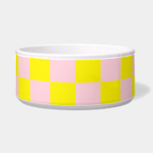 Pastel Roze Geel Geruite Checkerboard 