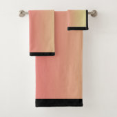 Pastel Roze Geel Gradiënt Bad Handdoek (Insitu)