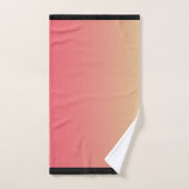 Pastel Roze Geel Gradiënt Bad Handdoek (Handdoek)