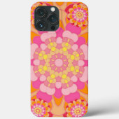 Pastel Roze Geel Oranje Nieuw Deco Patroon Case-Mate iPhone Case (Achterkant)