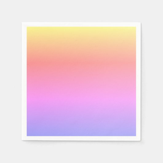 Pastel Roze Geel Paarse Ombré 4Sabrina Servet (Voorkant)